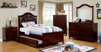 Olivia CM7155EX 4Pc Youth Bedroom Set in Espresso w/Options [FAKB-CM7155EX-Olivia]