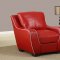 U8080 Sofa in Red Bonded Leather by Global Furniture USA