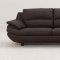 Cream or Black Top Grain Leather Modern Sectional Sofa