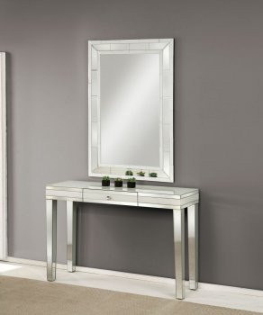 Nerissa Console Table w/Mirror Set 90252 in Mirror by Acme [AMCT-90252-Nerissa]