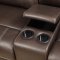 Domino Motion Sofa & Loveseat Set in Chocolate by Klaussner