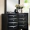 B280 Bedroom in Black w/Optional Casegoods