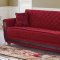 Park Ave Sofa Bed in Red Fabric by Empire w/Optional Loveseat