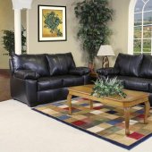 16184-296 Siamese Sofa & Loveseat Set in Black by Chelsea