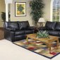 16184-296 Siamese Sofa & Loveseat Set in Black by Chelsea