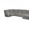 Sali Power Motion Sectional Sofa 6Pc MNY2860 in Gray Fabric