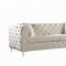 Scarlett Sofa 663 in Cream Velvet Fabric by Meridian w/Options