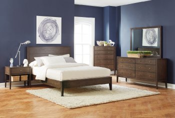 Lompoc 5Pc Bedroom Set 204561 in Ash Brown by Coaster w/Options [CRBS-204561-Lompoc]