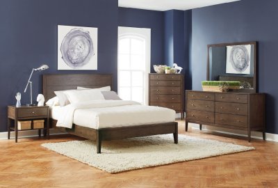 Lompoc 5Pc Bedroom Set 204561 in Ash Brown by Coaster w/Options