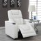 U8311 Power Motion Sofa in White Leather Gel by Global w/Options