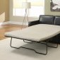 Espresso Leatherette Modern Sofa w/Full Size Sleeper