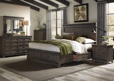 Thornwood Hills Bedroom 5Pc Set 759-BR-Q2S in Gray by Liberty