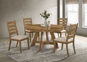 Danvers Dining Set 5Pc 109150 in Brown Oak by Coaster