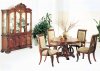 Brown Finish Classic 5Pc Dining Set w/Optional Chairs & Buffet