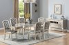 F2473 7Pc Dining Set in Champagne by Poundex w/Options