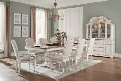 Willowick Dining Table 1614-108 in Antique White by Homelegance