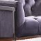 Riley Accent Chair 517 in Grey Velvet Fabric by Meridian