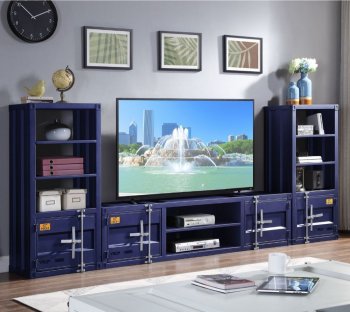 Cargo TV Stand w/2 Side Piers Set 91890 in Blue by Acme [AMWU-91890 Cargo]