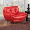 SM6082 Volos Sofa in Red Leatherette w/Options