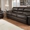 Truffle-Brown Top Grain Leather Modern Sofa & Loveseat Set