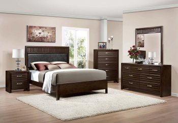 2216 Hilson Bedroom Set by Homelegance in Espresso w/Options [HEBS-2216 Hilson]