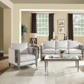 Artesia Sofa 56090 in Tan & Salvaged Natural by Acme w/Options