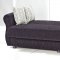 Charcoal Chenille Fabric Contemporary Sofa Bed w/Optional Items