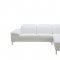 Carnation Sectional Sofa 1872 in White Eco-Leather by VIG