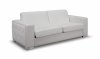 Alfa Sofa Bed Convertible in White Faux Leather by Whiteline