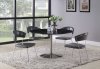 Healy Dining Table 121241 in Black Marble by Coaster w/Options