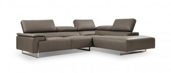 I794 Sectional Sofa in Light Grey Premium Leather by J&M [JMSS-I794 Light Grey]