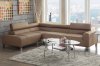 F7288 Sectional Sofa by Poundex in Tan Fabric