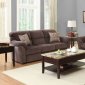 Valentina Sofa 9619CH in Chocolate Microfiber by Homelegance