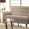 Maguire Loveseat 504772 in Light Grey Fabric by Coaster