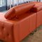 S266 Sectional Sofa in Orange Leather by Beverly Hills