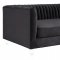 Aviator Sofa TOV-S86 in Grey Velvet Fabric by TOV Furniture