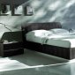 Dark Brown Modern Bedroom Set w/Kaiman Leather Storage Bed