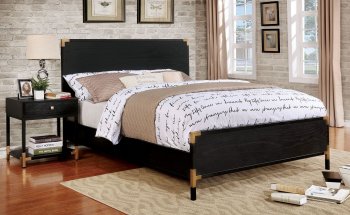 Carmela Kid's 2Pc Bedroom Set CM7054 in Black & Gold [FAKB-CM7054-Carmela]