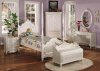 00995 Pearl Kids Bedroom in White by Acme w/Post Bed & Options