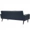 Delve Sofa in Blue Vinyl by Modway w/Options