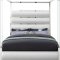 Encore Bed in White Faux Leather by Meridian w/Options