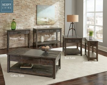 722418 Coffee Table in Nutmeg- Scott Living by Coaster w/Options [CRCT-722418]