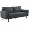 Revive Sofa & Loveseat Set in Gray Fabric by Modway