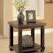 Mara CM4410 Coffee Table & 2 End Tables 3Pc Set in Dark Walnut