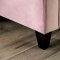 Campana Sofa SM2682 in Pink Velvet-like Fabric w/Options