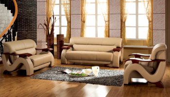 Ben Sofa in Camel Bonded Leather w/Optional Loveseat & Chair [ADS-Ben Camel]