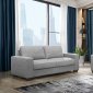 U801 Sofa & Loveseat Set Dark Gray Fabric by Global w/Options