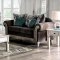 Cerise Sofa SM7642 in Gray Chenille & Antique White w/Options