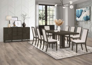 Kelly Dining Set 5Pc 107961 in Dark Gray by Coaster w/Options [CRDS-107961 Kelly]