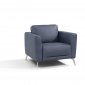 Astonic Chair LV00214 in Blue Leather by Mi Piace